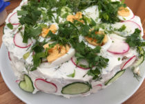 Sandwichtorte mit Lachs