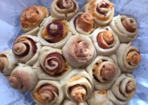 Brotblume mit Schinken und Käse